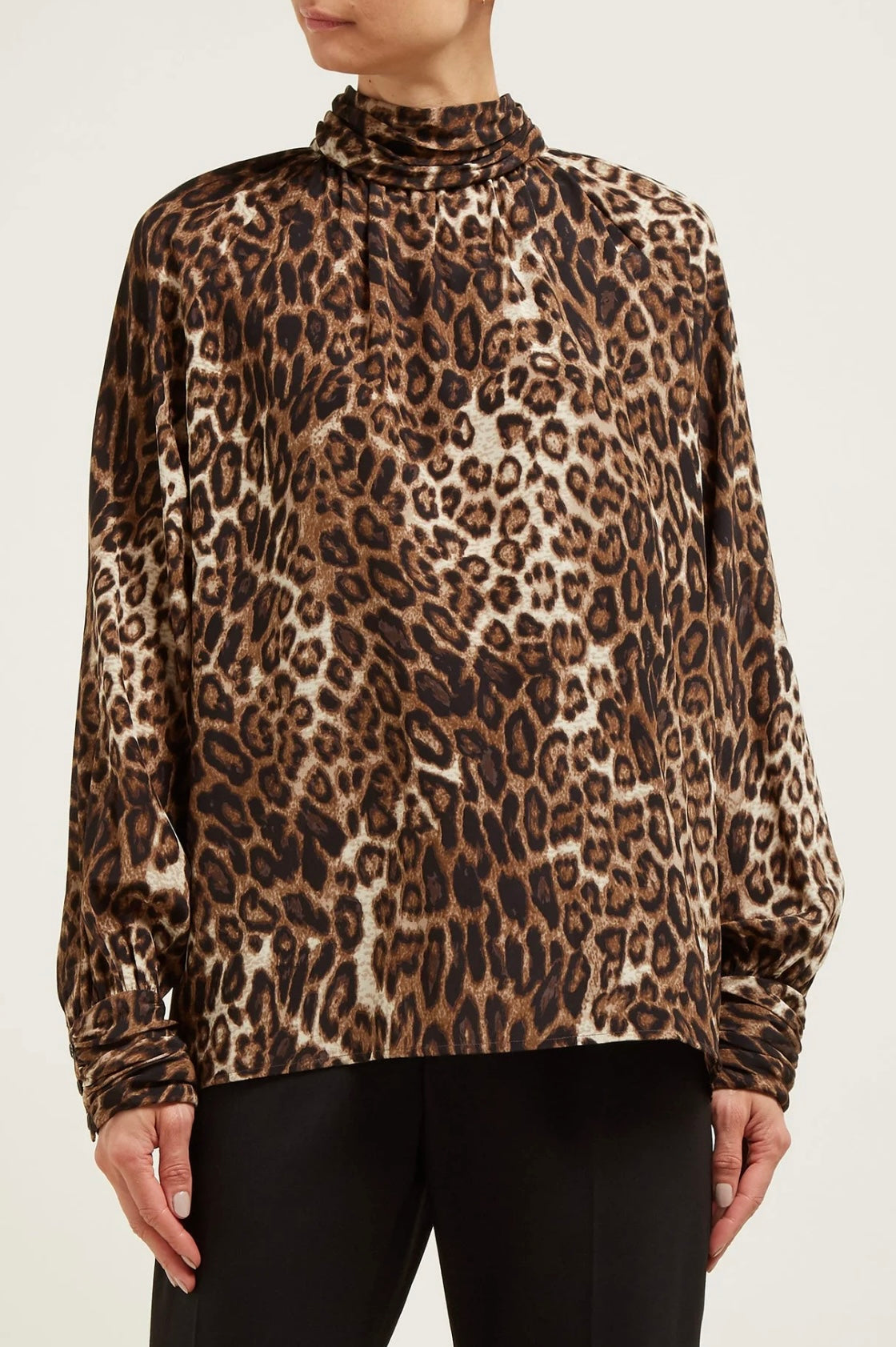 NILI LOTAN
Alana Leopard-print Silk Shirt