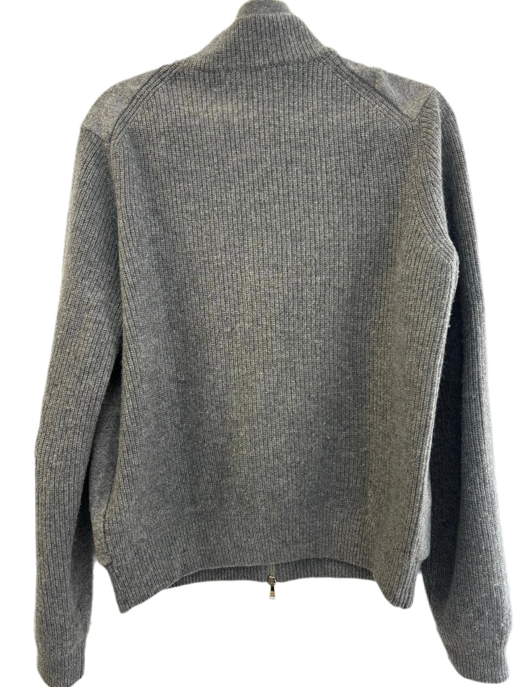 FIORONI grey 100% wool zip bomber style jacket