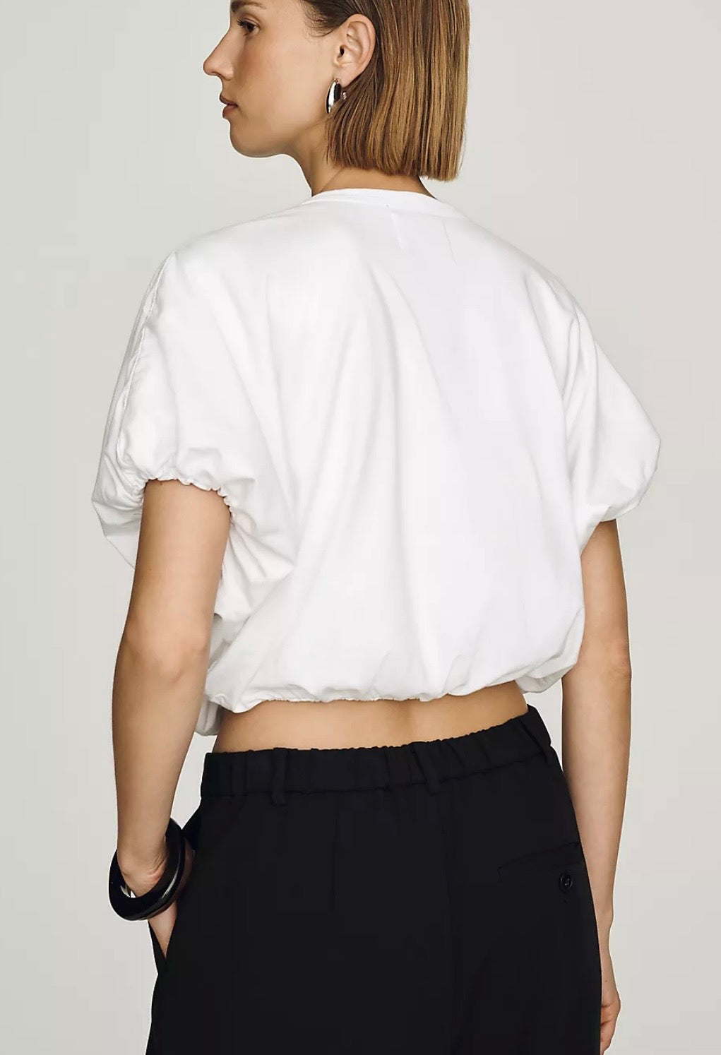 Citizens of Humanity Cotton Gia Bubble-Hem Tee
