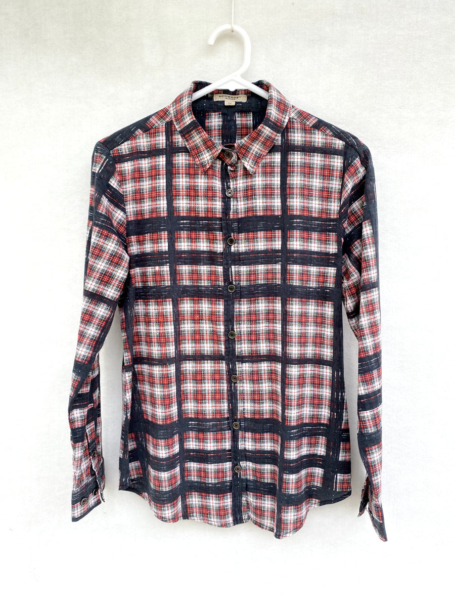 BURBERRY BRIT plaid button up