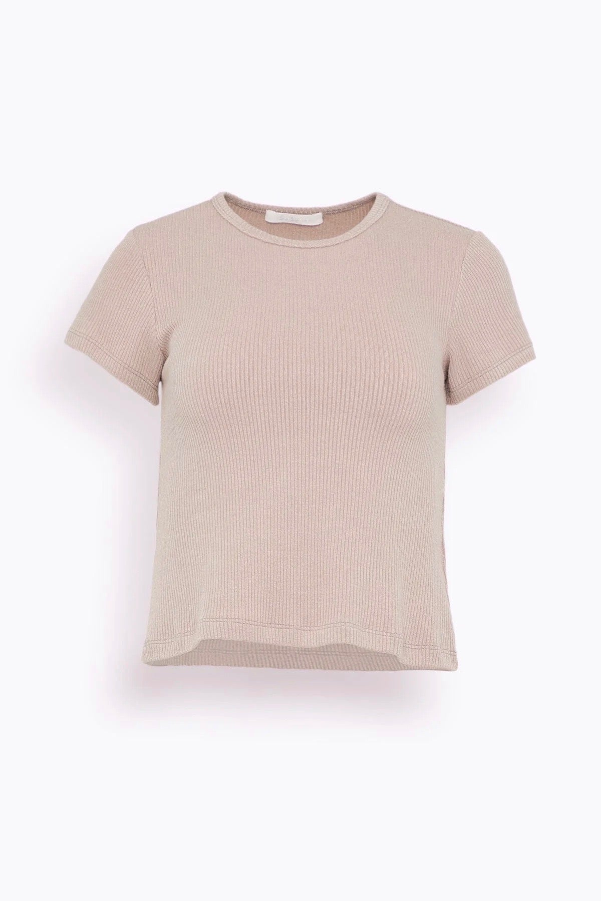 SABLYN grey/beige ribbed stretchy tshirt
