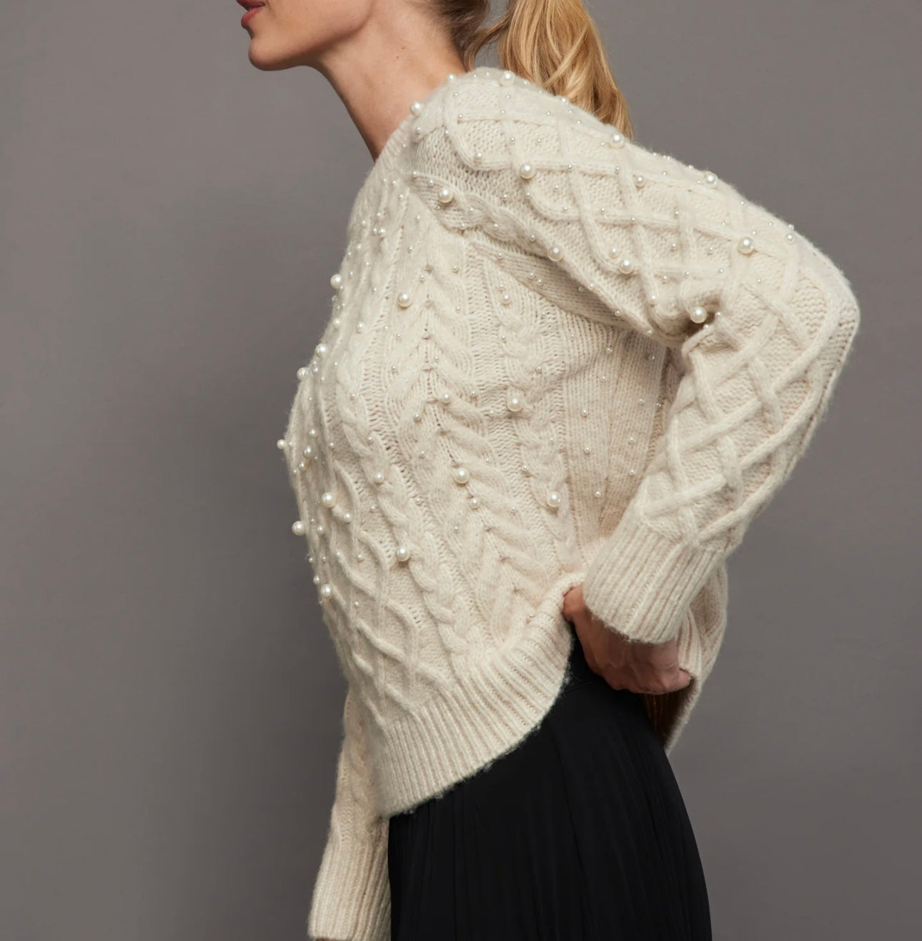 SETT - Pearl Embellished Sweater