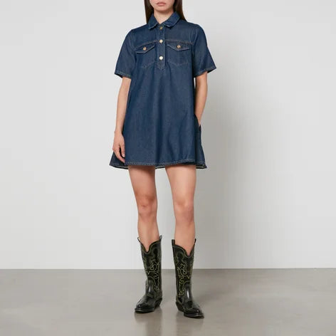 Ganni Tshirt Denim Dress