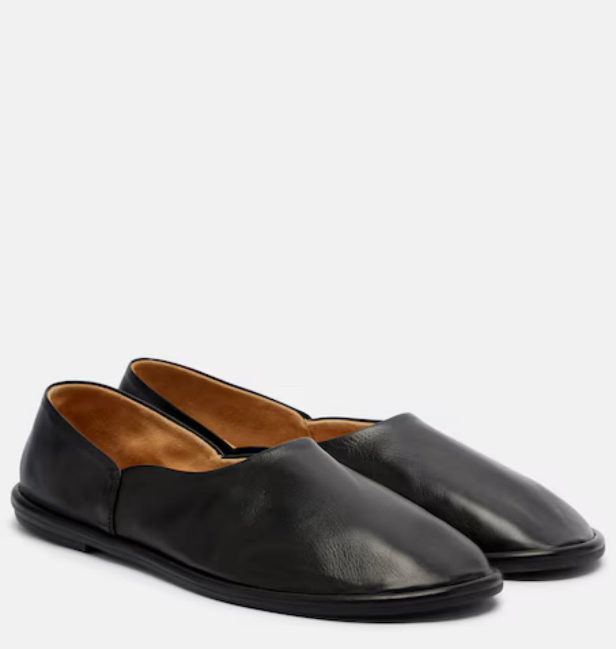 The Row
Canal leather slip-on shoes