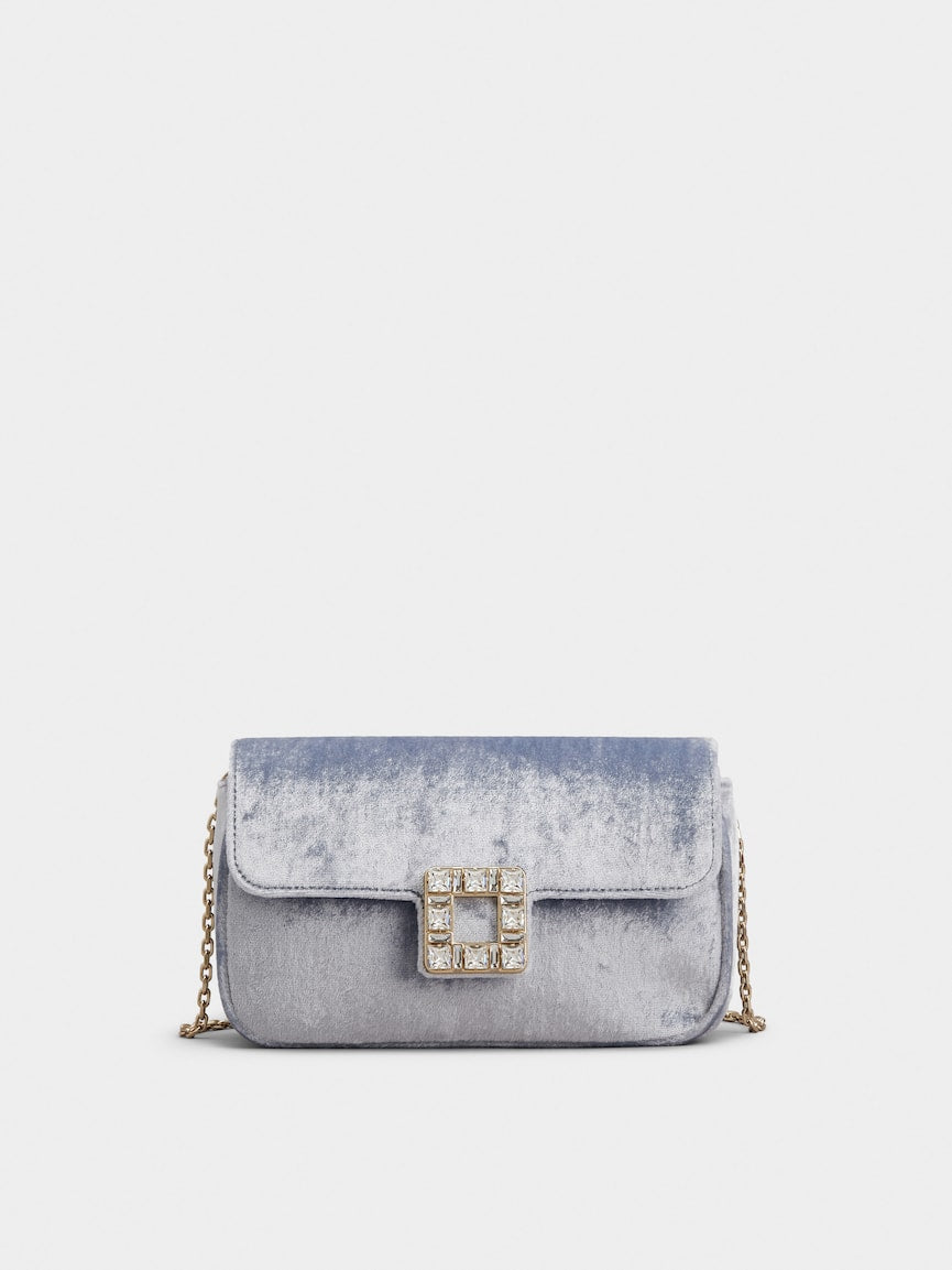 Roger Vivier Jeu de Fille Velvet Clutch