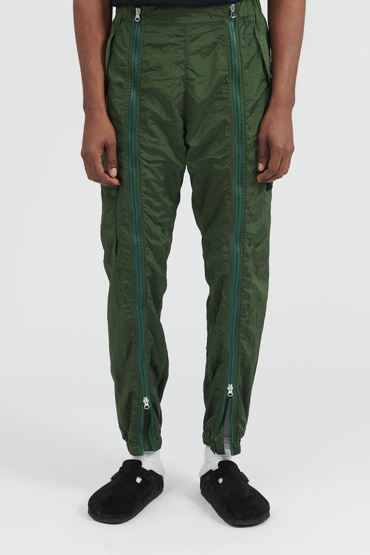 STONE ISLAND green nylon cargo pants