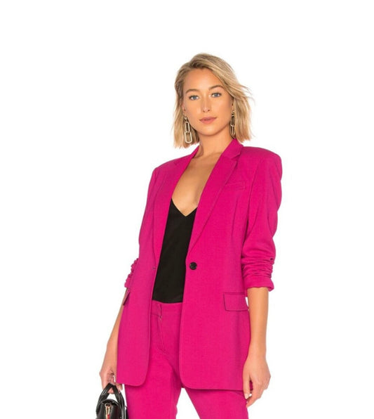 A.L.C
Vernay Button-front Blazer In Pink