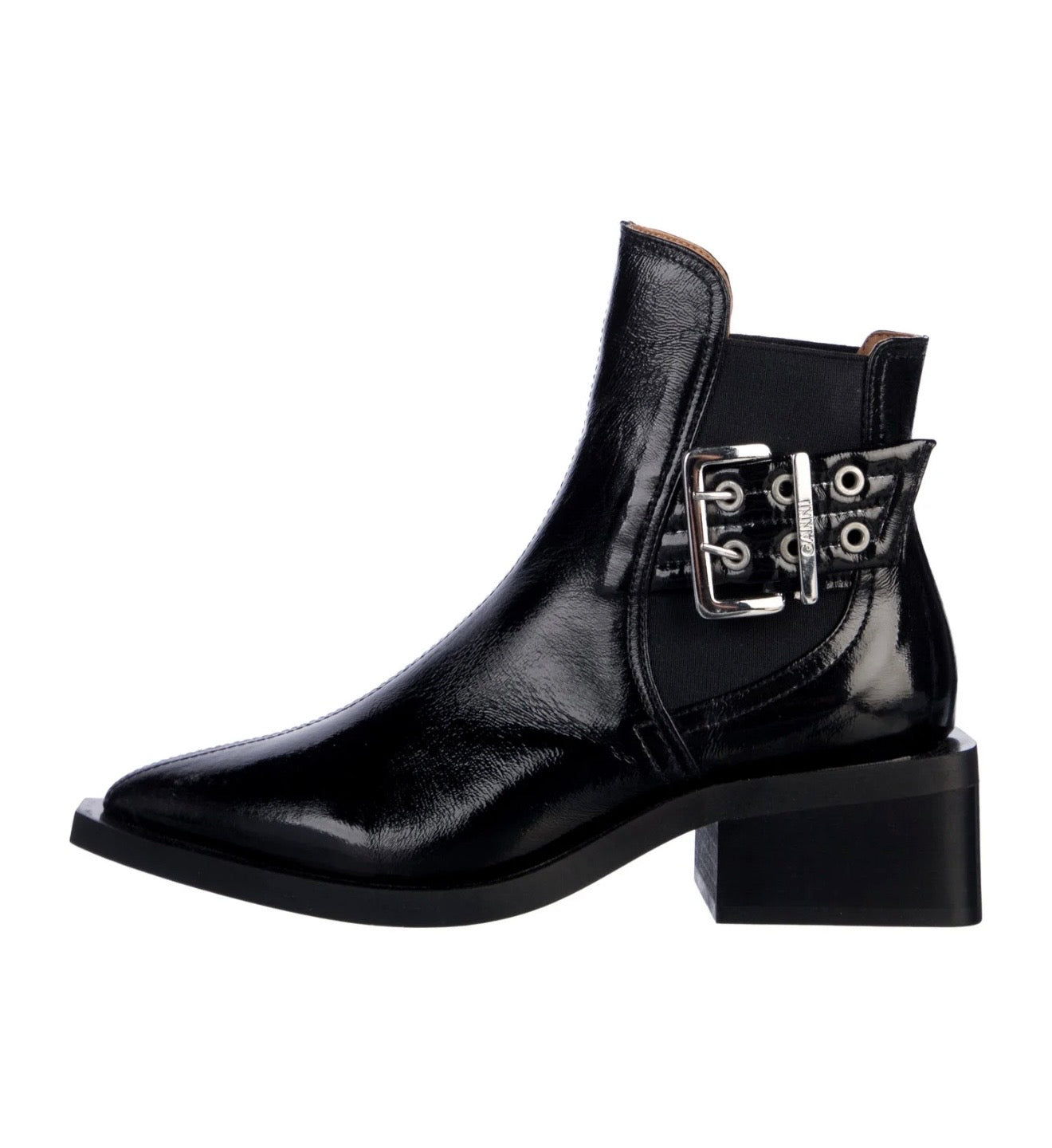 Ganni - Black Chunky Chelsea Boot