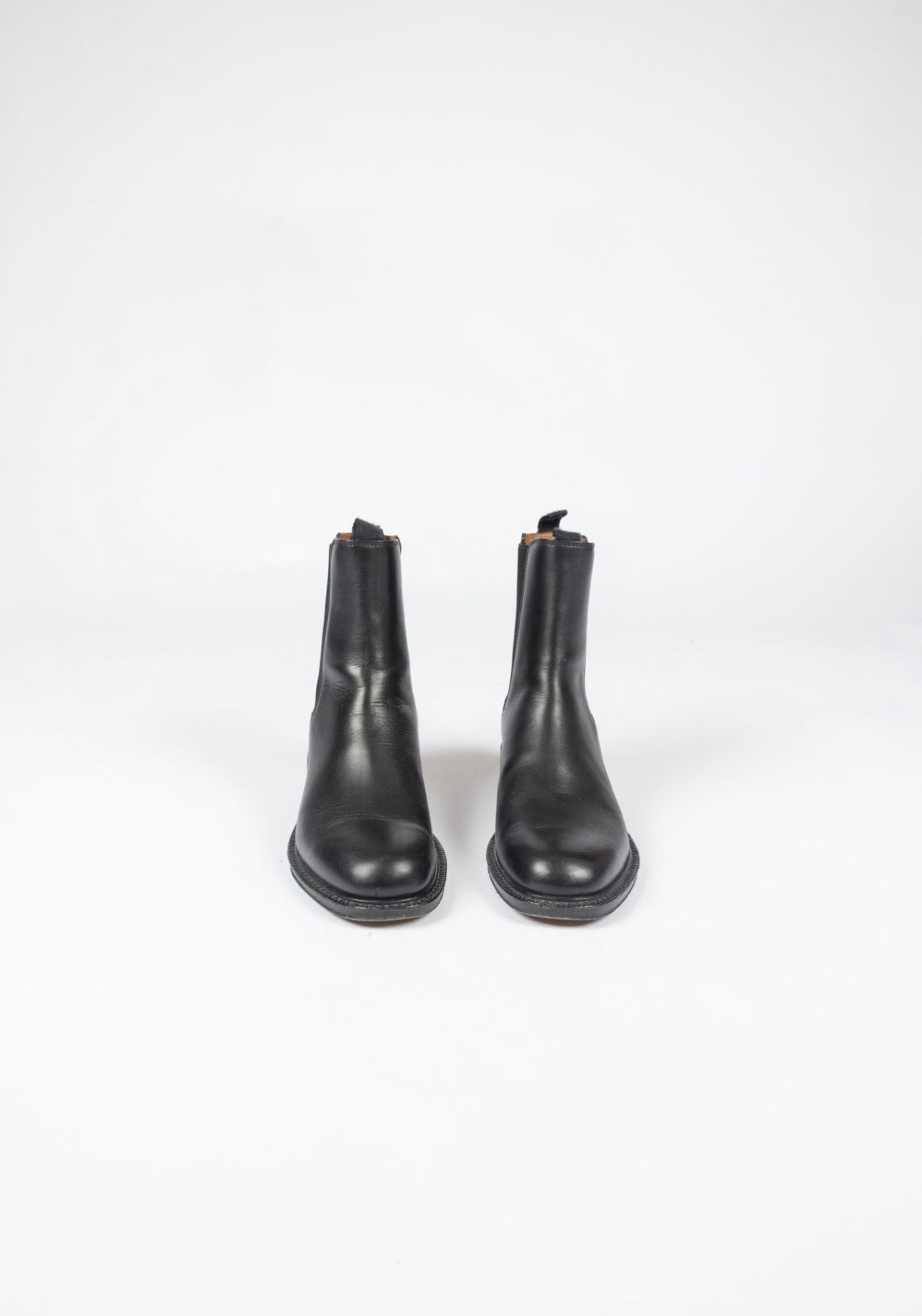 CELINE - black leather Chelsea boots