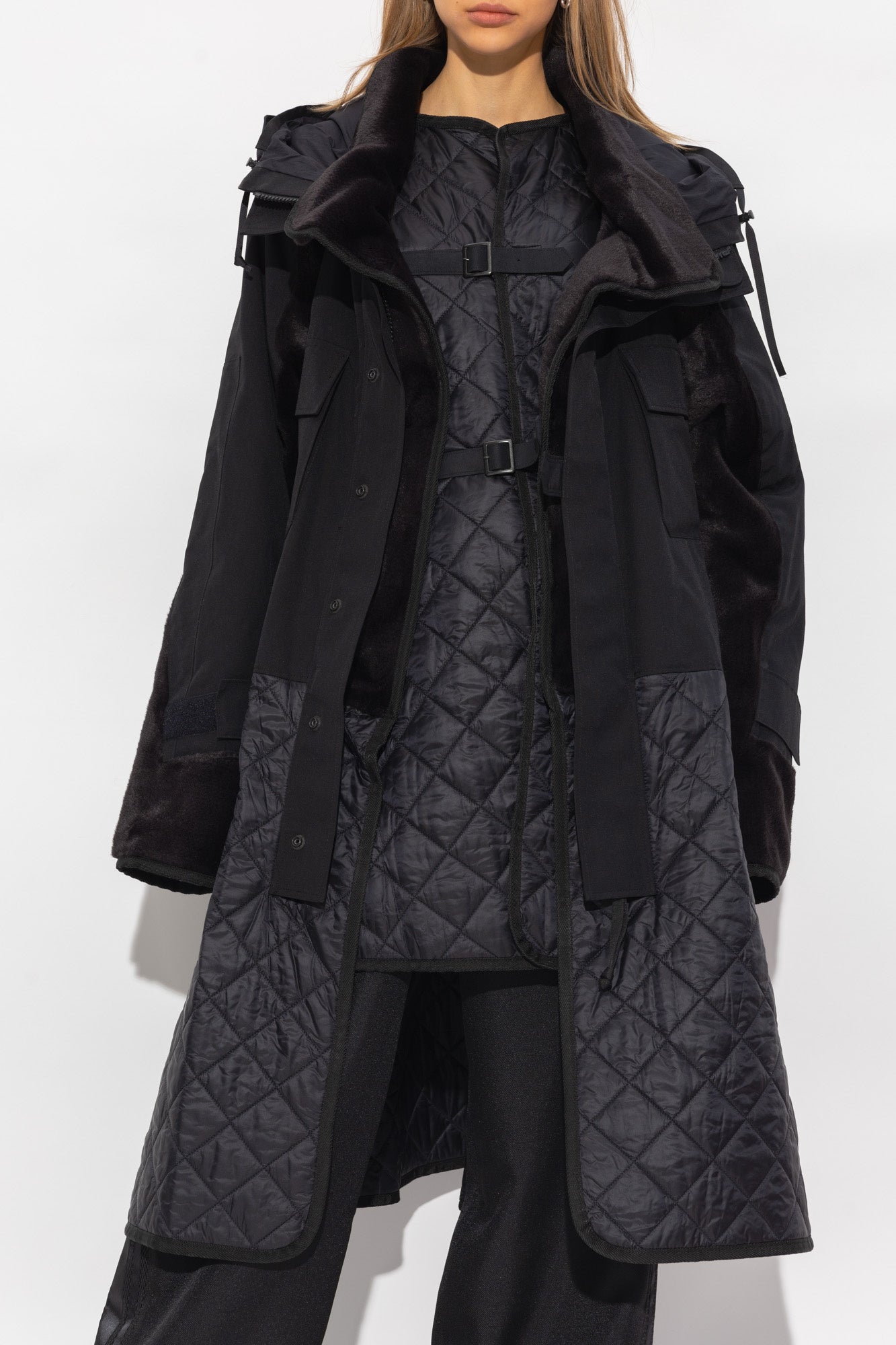 Junya Watanabe Quilted Panelled Parka