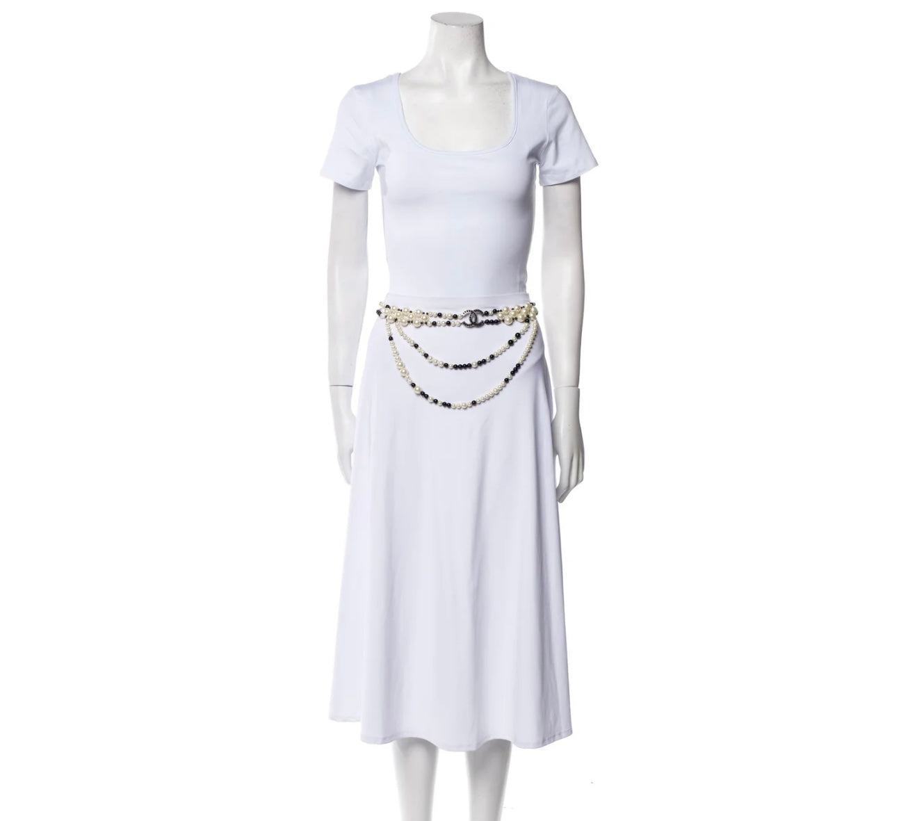 Preloved Chanel Vintage Interlocking CC Logo Waist BeltSize S