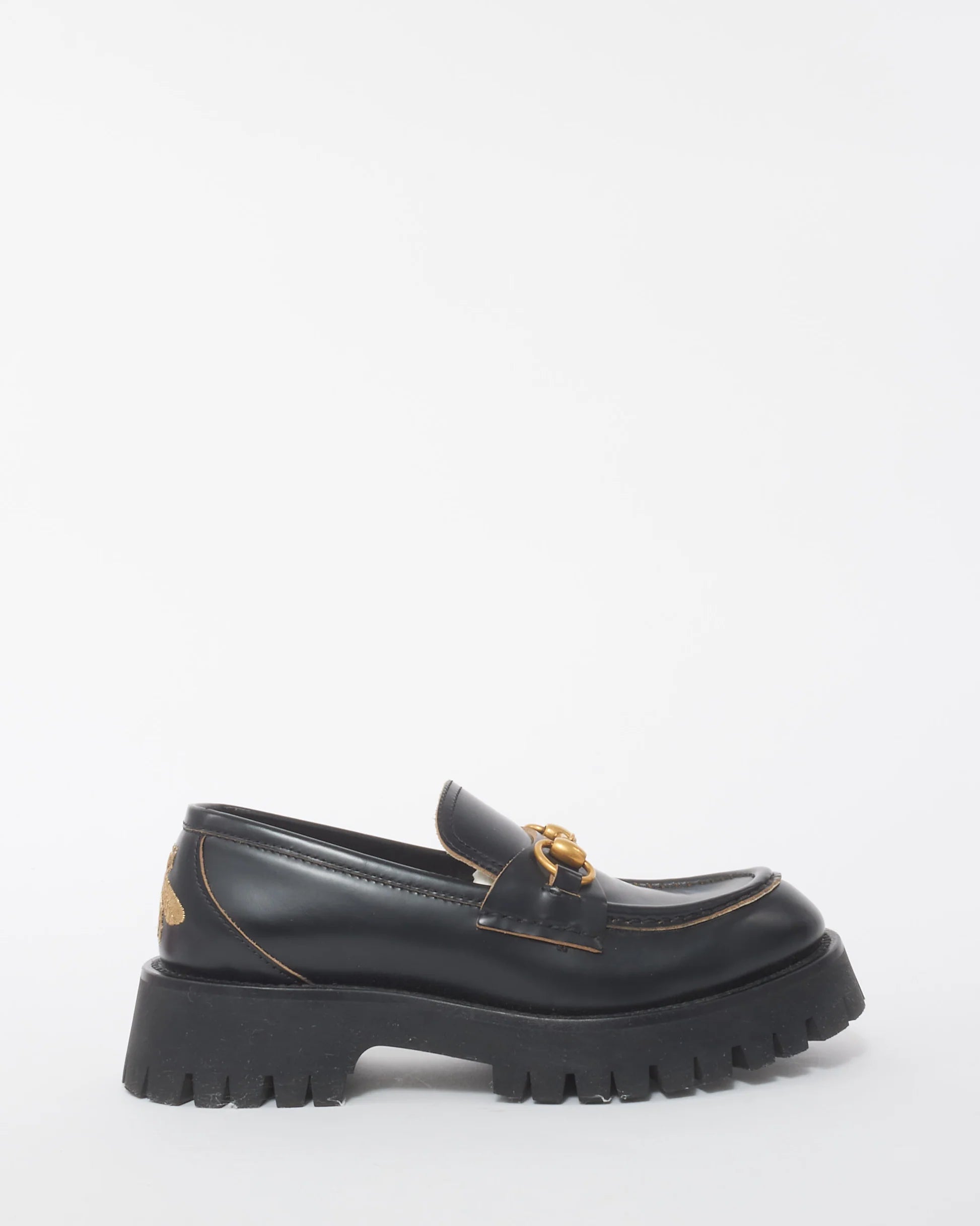 Gucci Horsebit-Detail Leather Loafers in Black