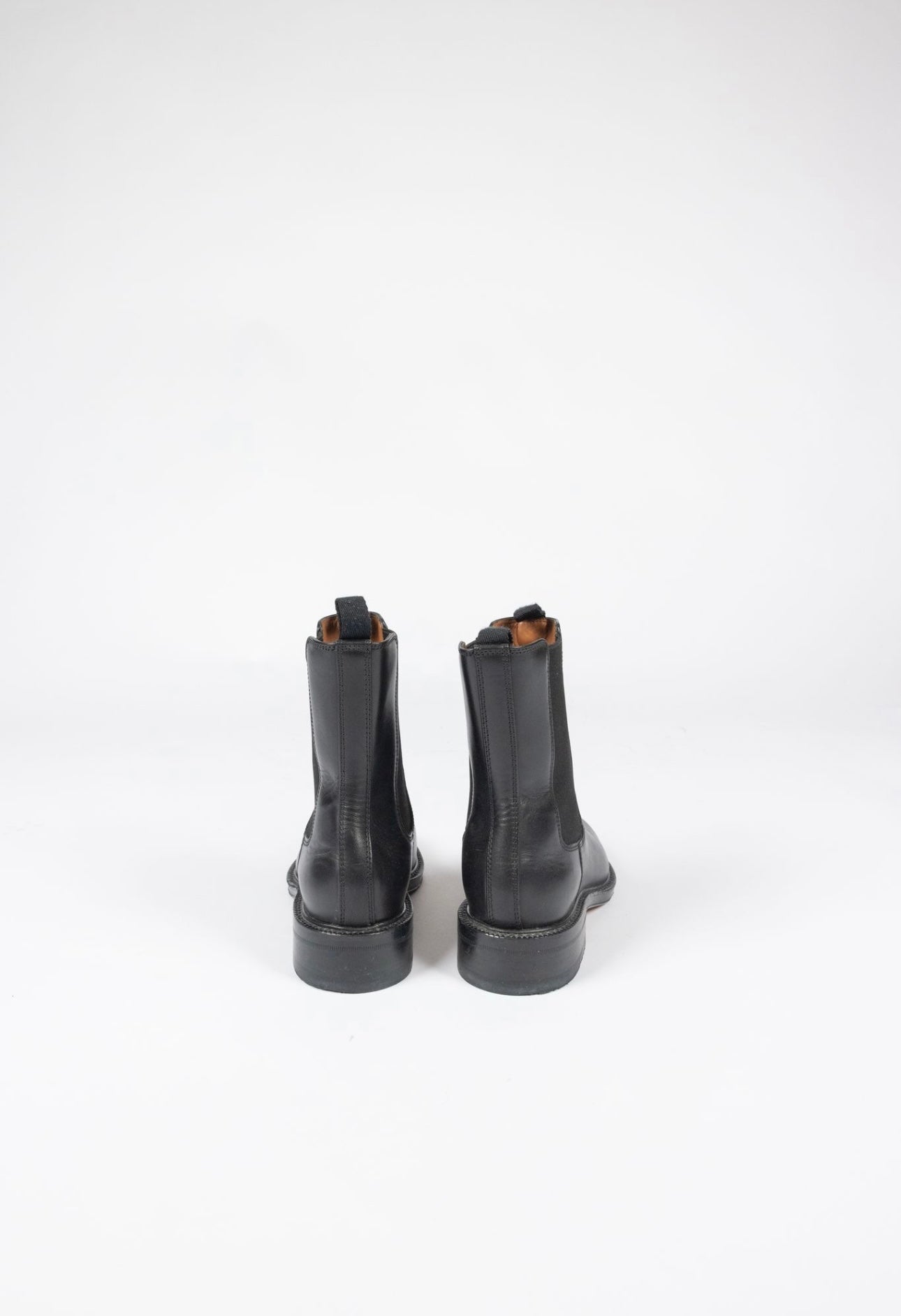 CELINE - black leather Chelsea boots