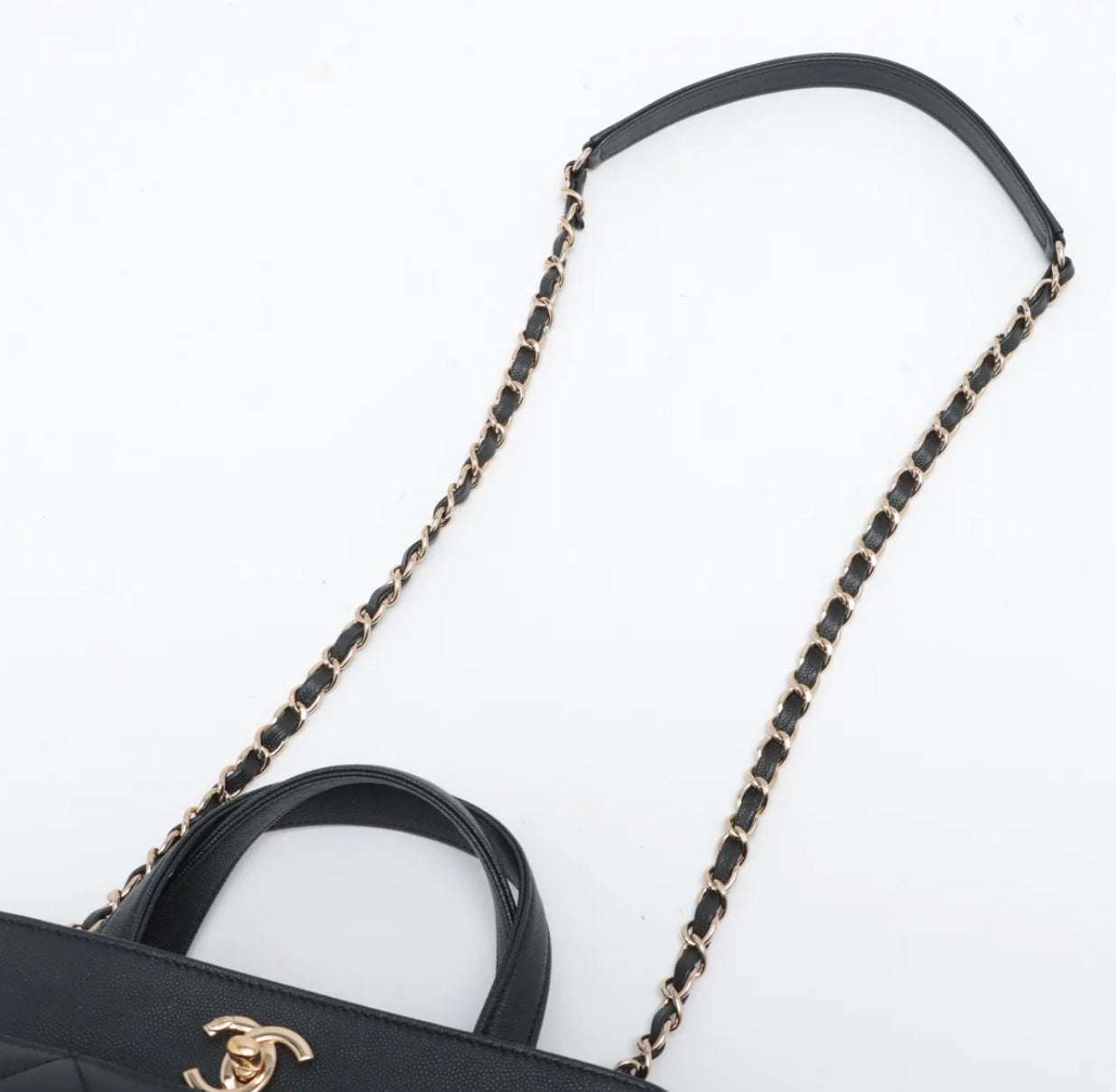 Pre-Loved Chanel™
 - Black Caviar Small Shopping Business Affinity Tote