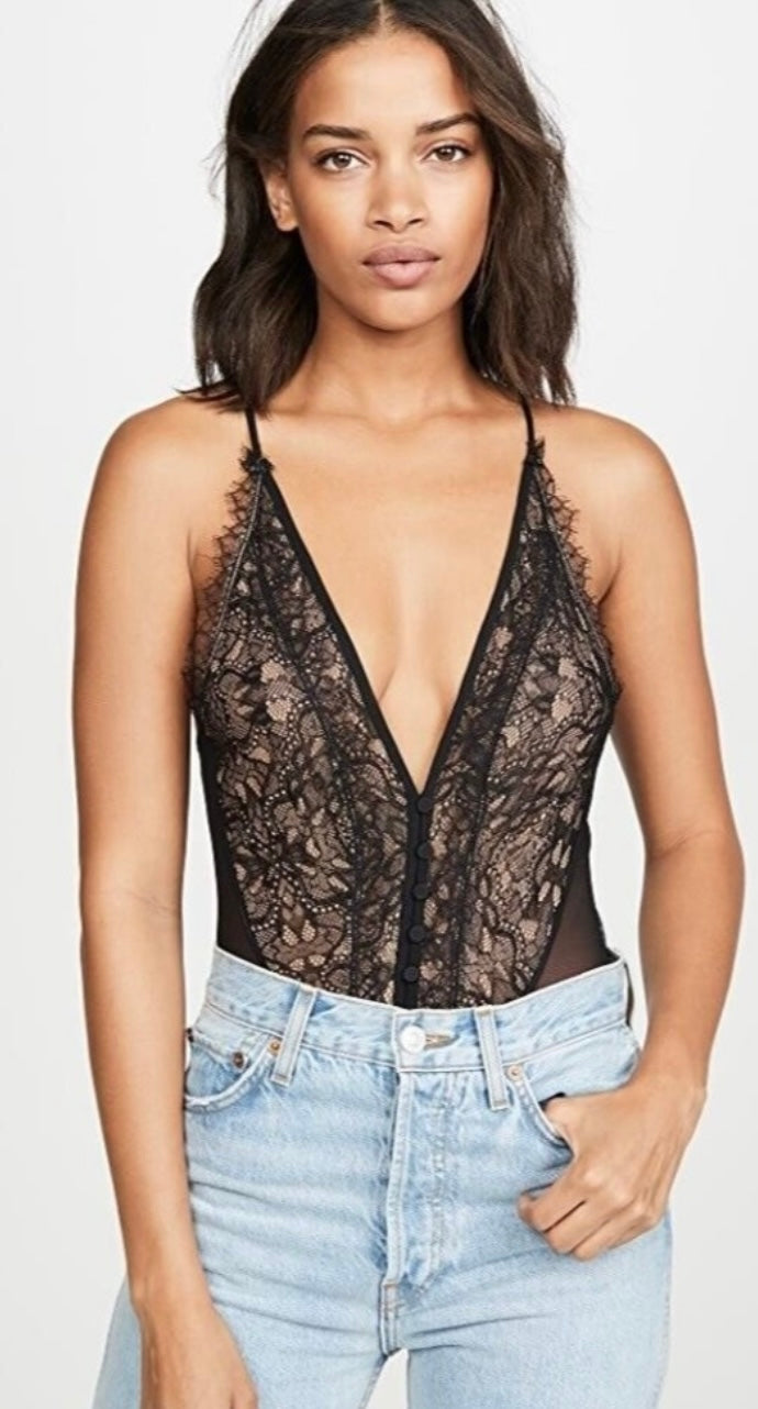 Simkhai - Black Lace Bodysuit