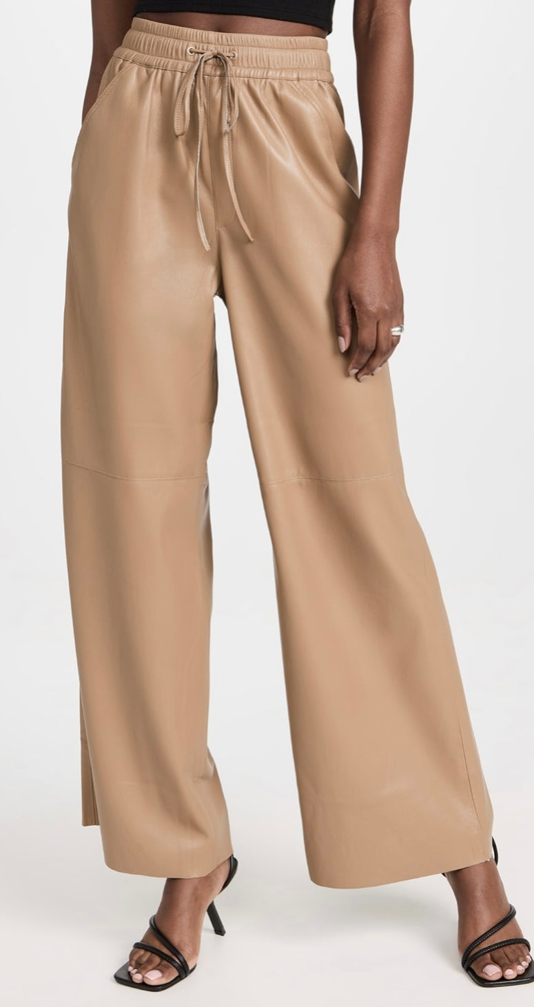 Good American
Leather Wide Leg Pants