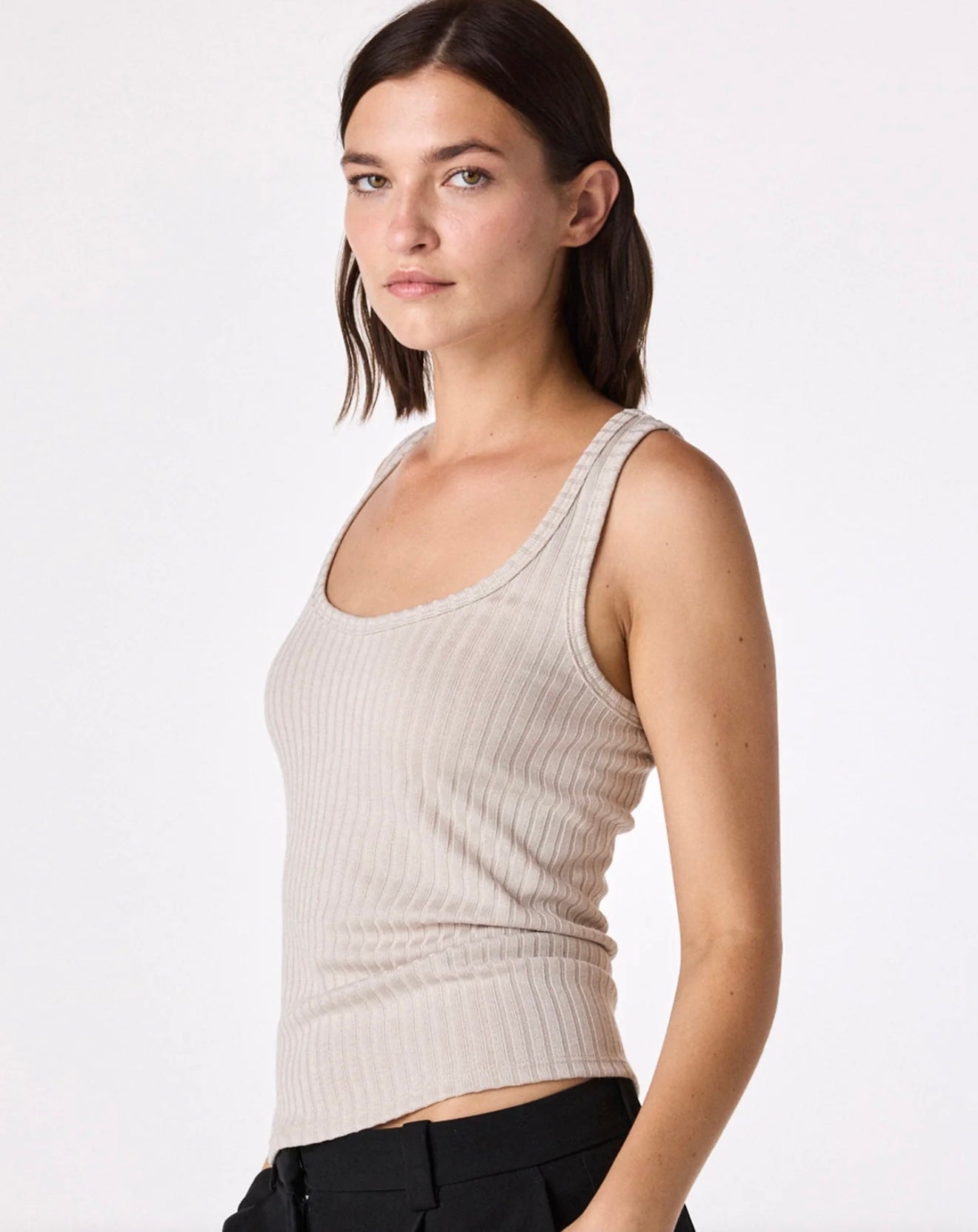 LELUXE - Marin Tank in Taupe