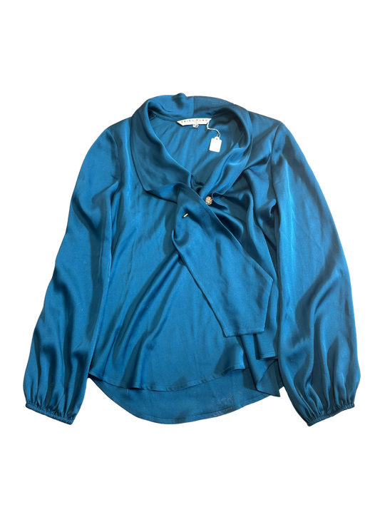 TRINA TURK blue silk blouse