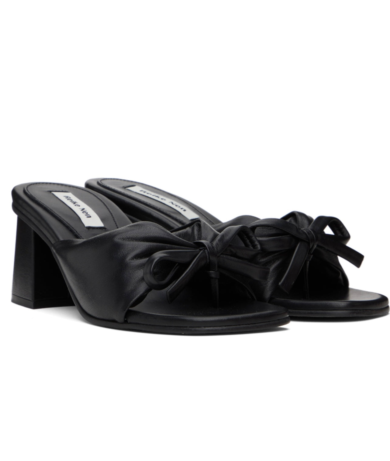 Reike Nen- Black Bow Mules