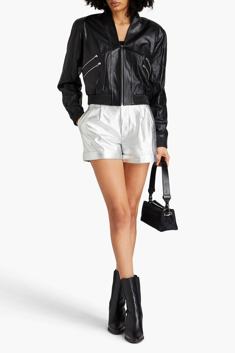 IRO Leather Bomber Jacket