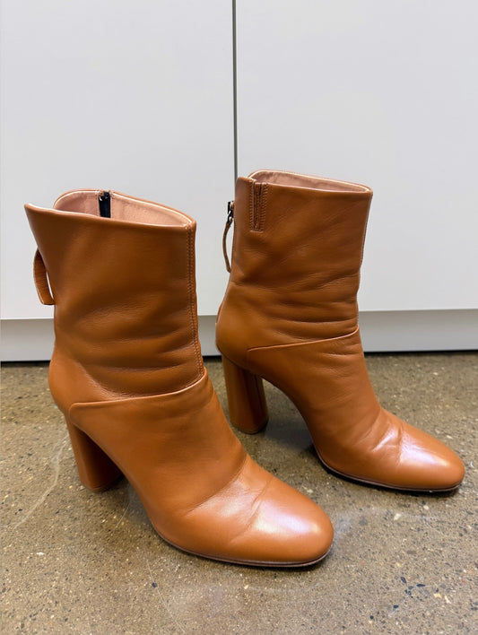 Acne Studios - Tan Butter Leather Booties