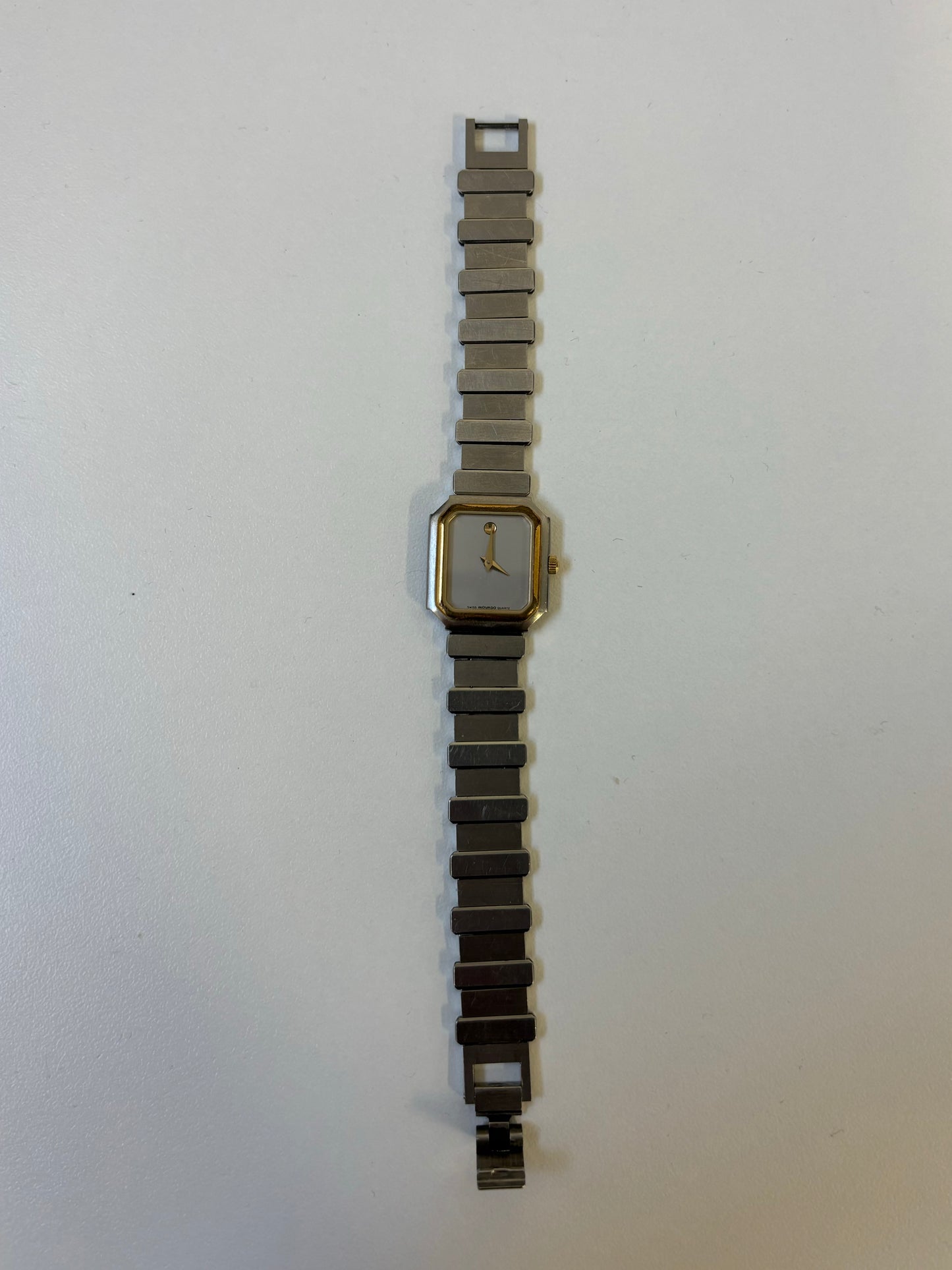 Movado Silver and Gold Watch