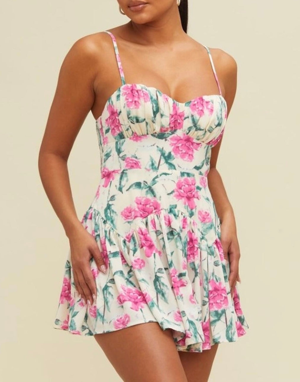 City Luxe Floral Romper
