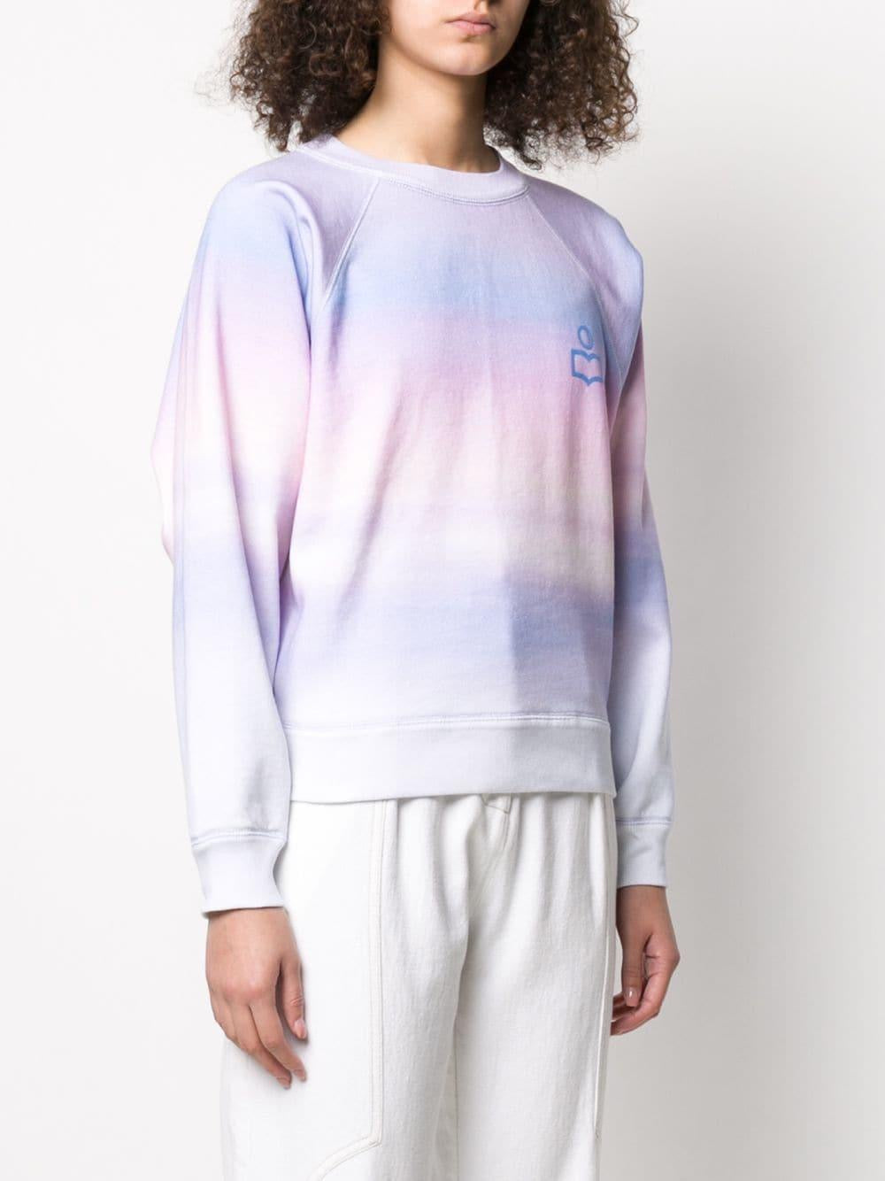 ISABEL MARANT purple/pink tie dye crewneck