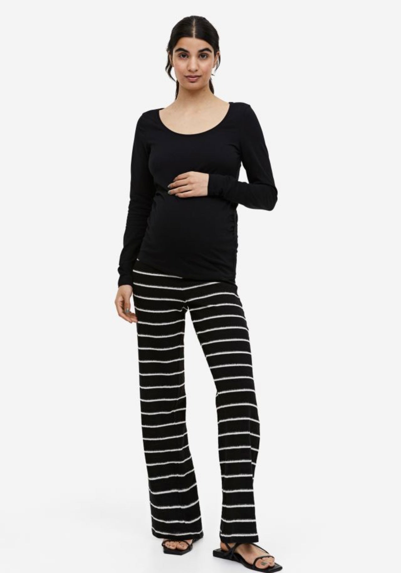 H&M MAMA Ribbed Jersey Pants