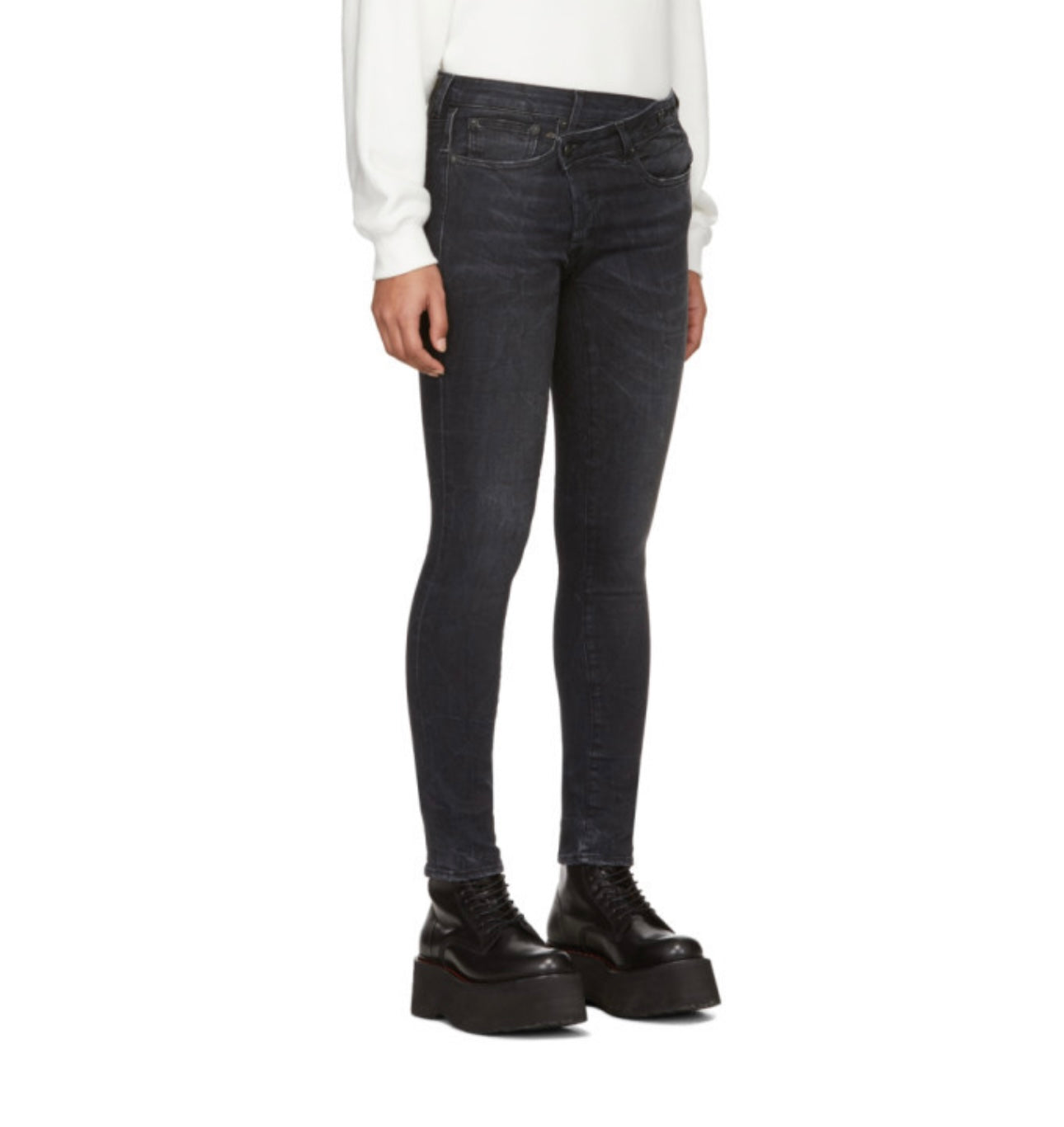 R13 - Cross Over Skinny Jeans