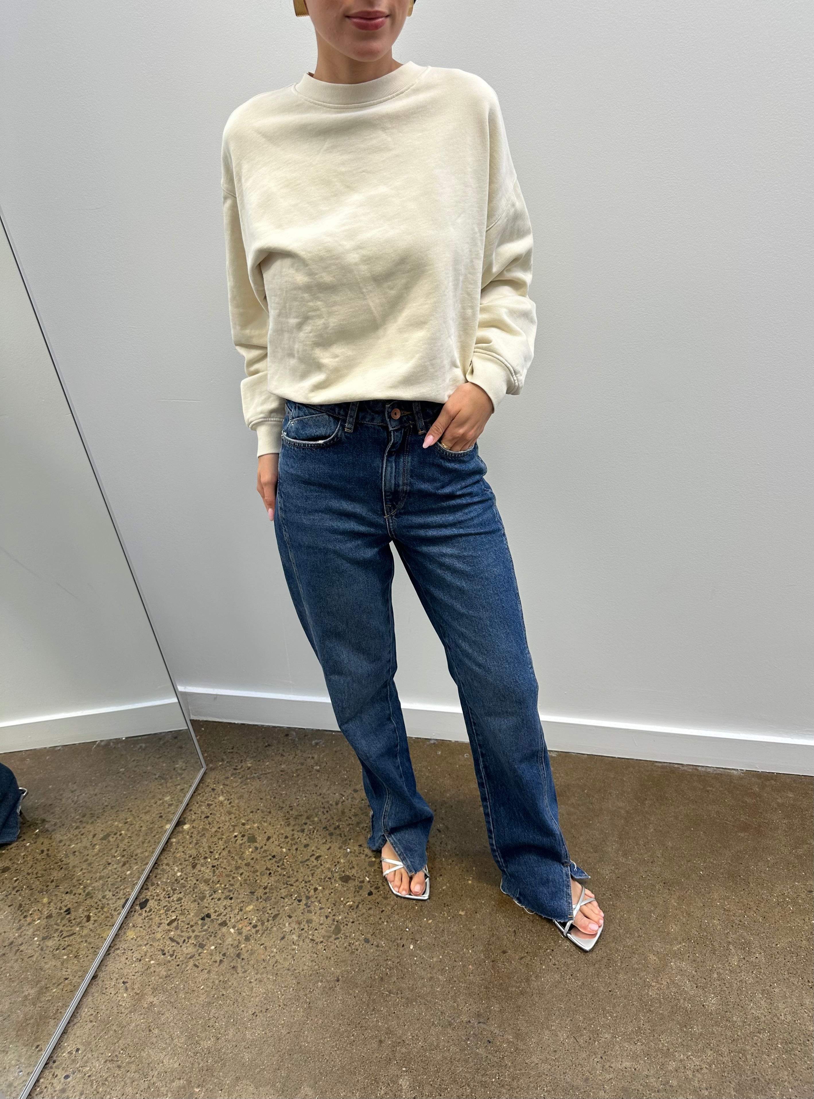 ZARA - FRONT SLIT DENIM