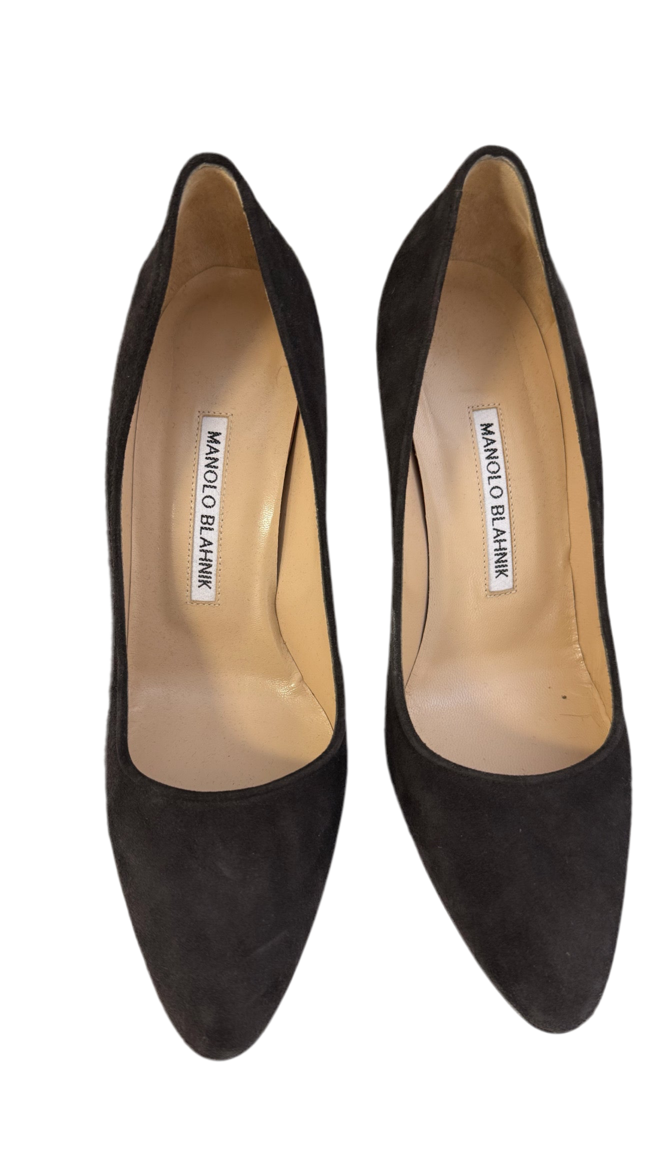 Manolo Blahnik
Tuccio Suede 90mm Pumps