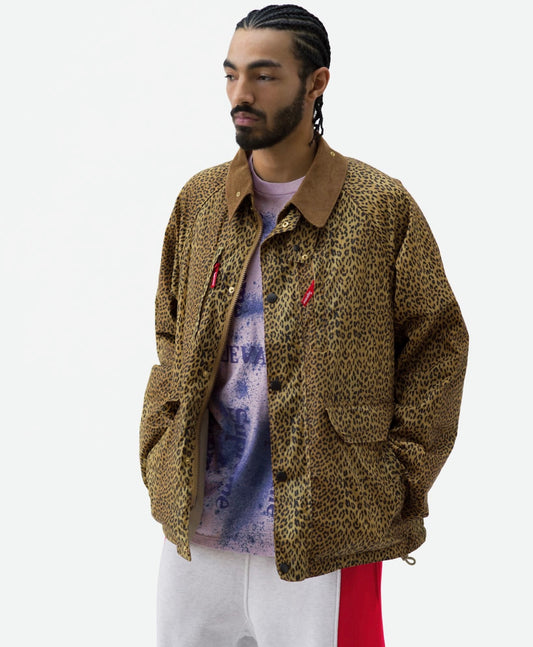 SUPREME X BARBOUR - LIMITED EDITION WAXED ANIMAL PRINT JACKET