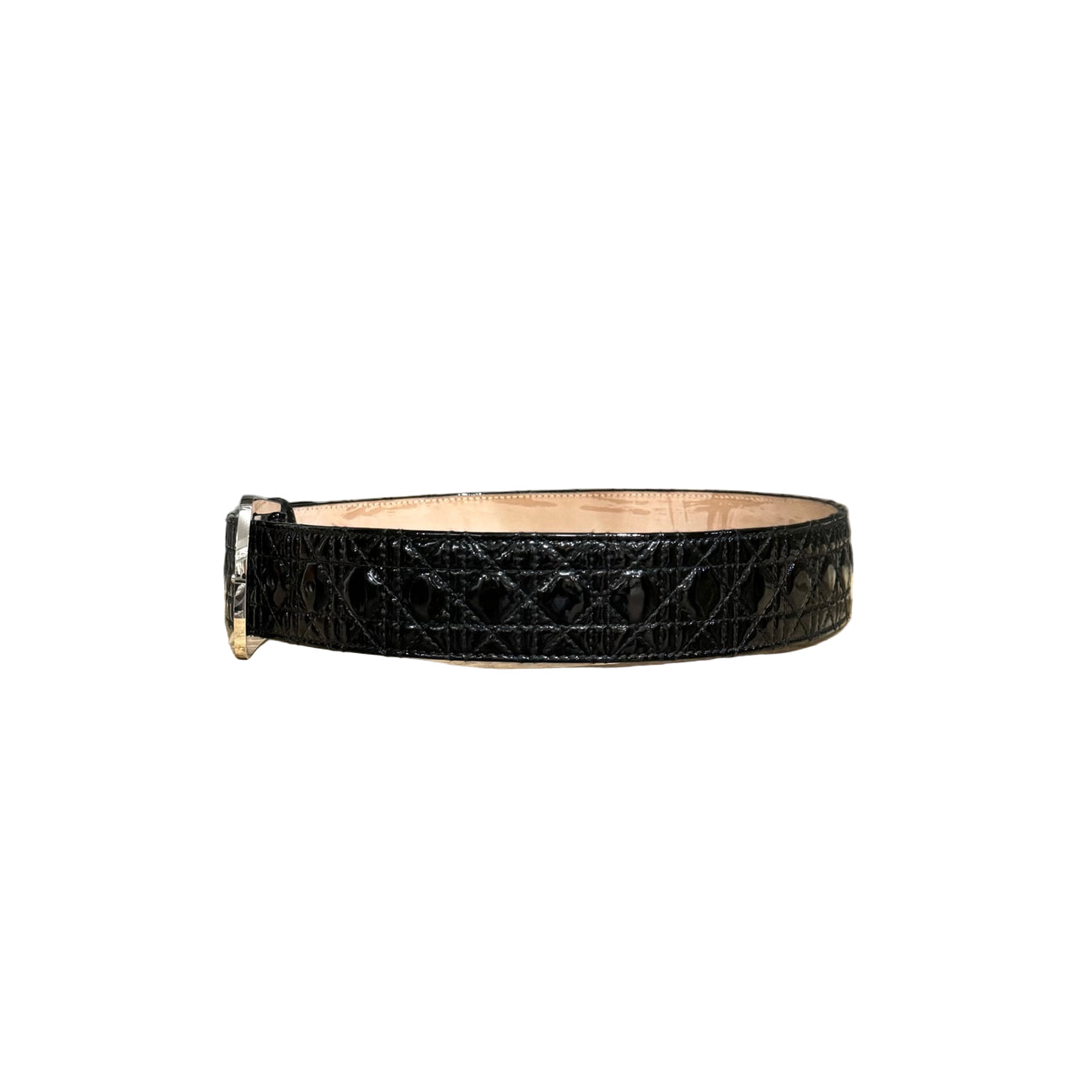 CHRISTIAN DIOR patent leather belt