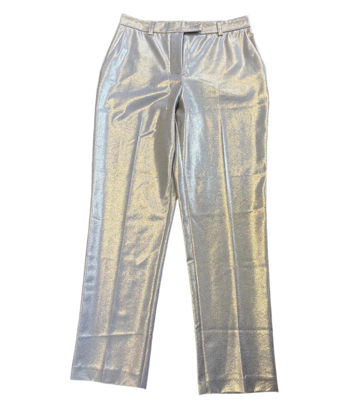 IMPERIAL gold lame cigerette pants