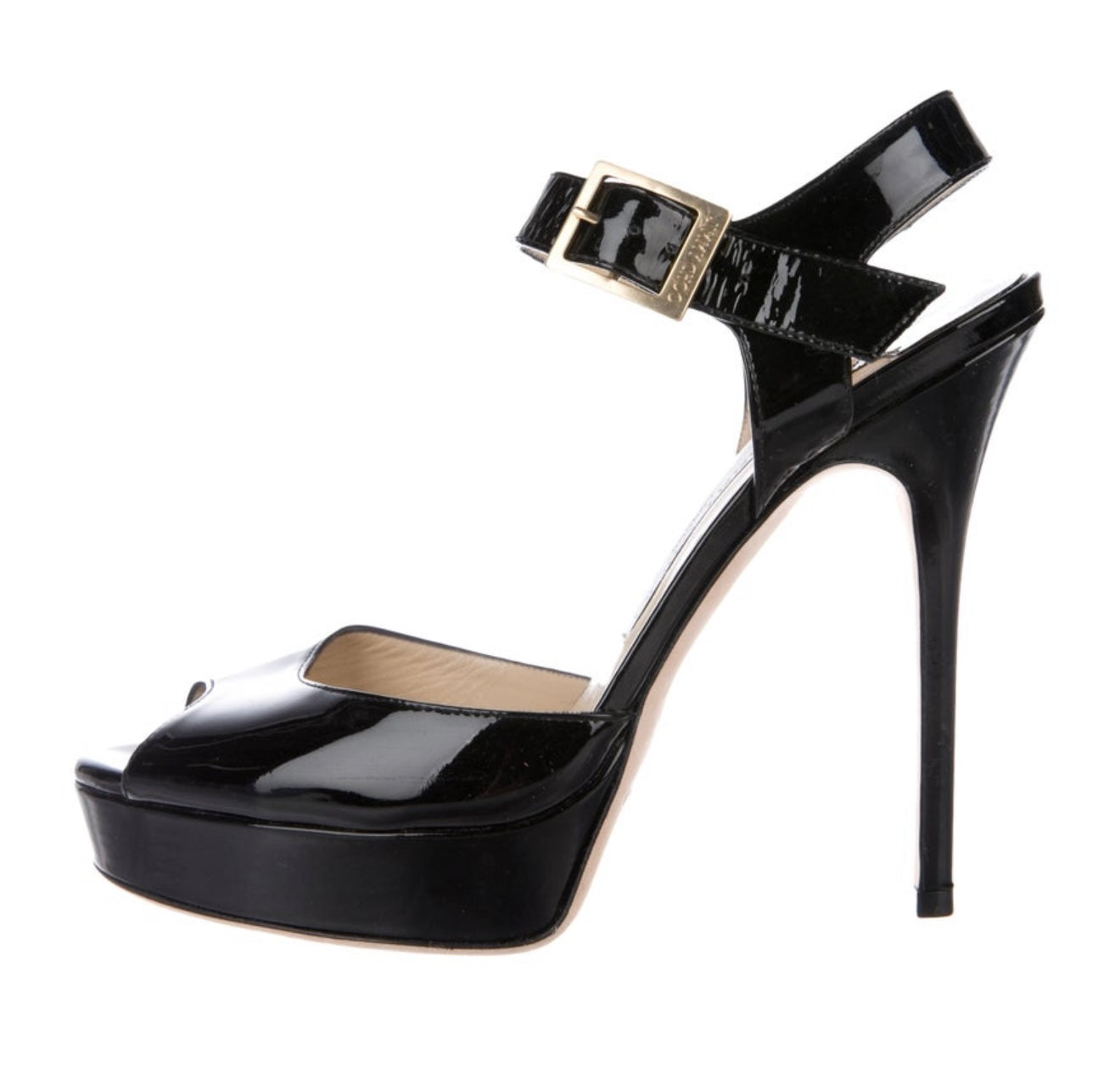 JIMMY CHOO - Linda Patent Leather Sandals