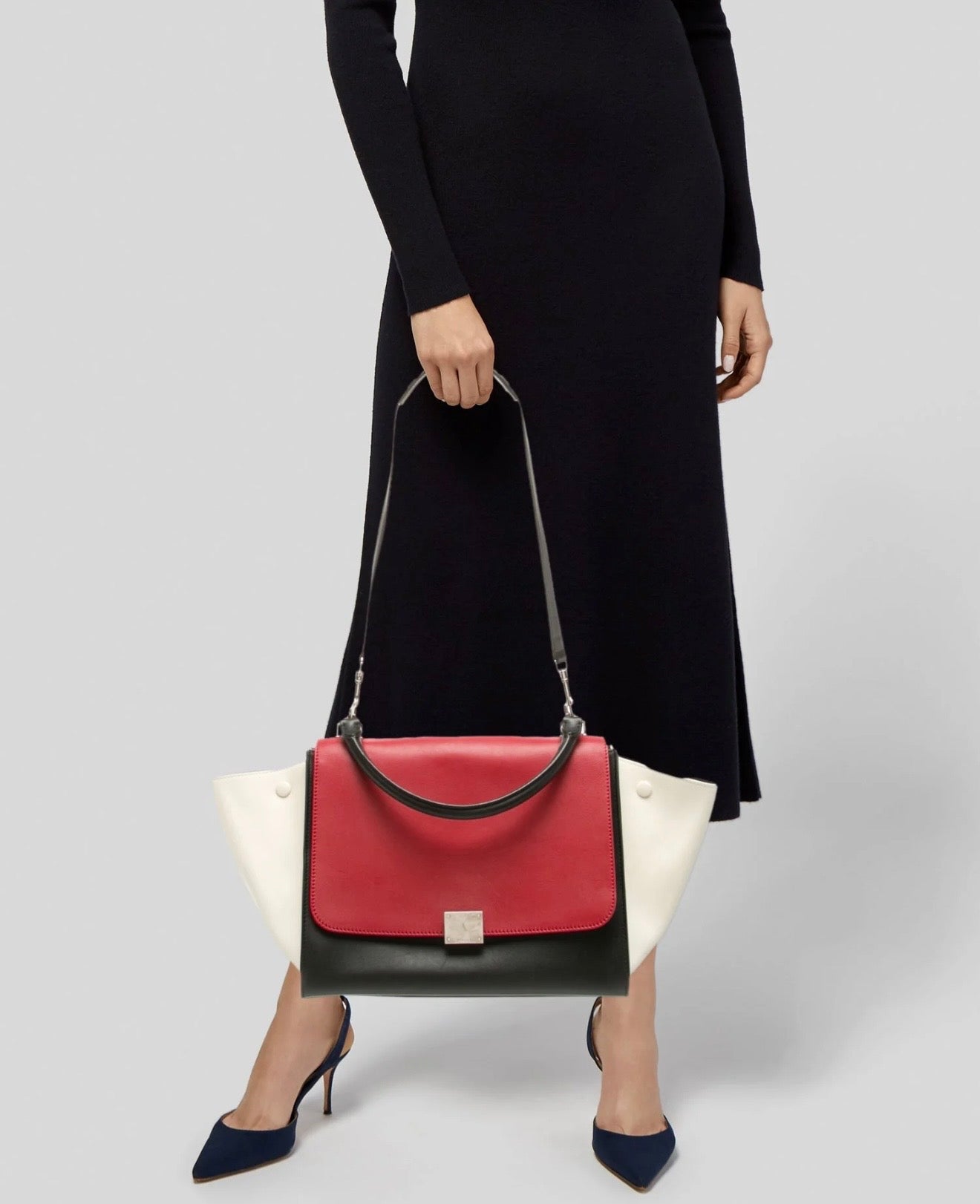 Celine - tricolor medium trapeze bag