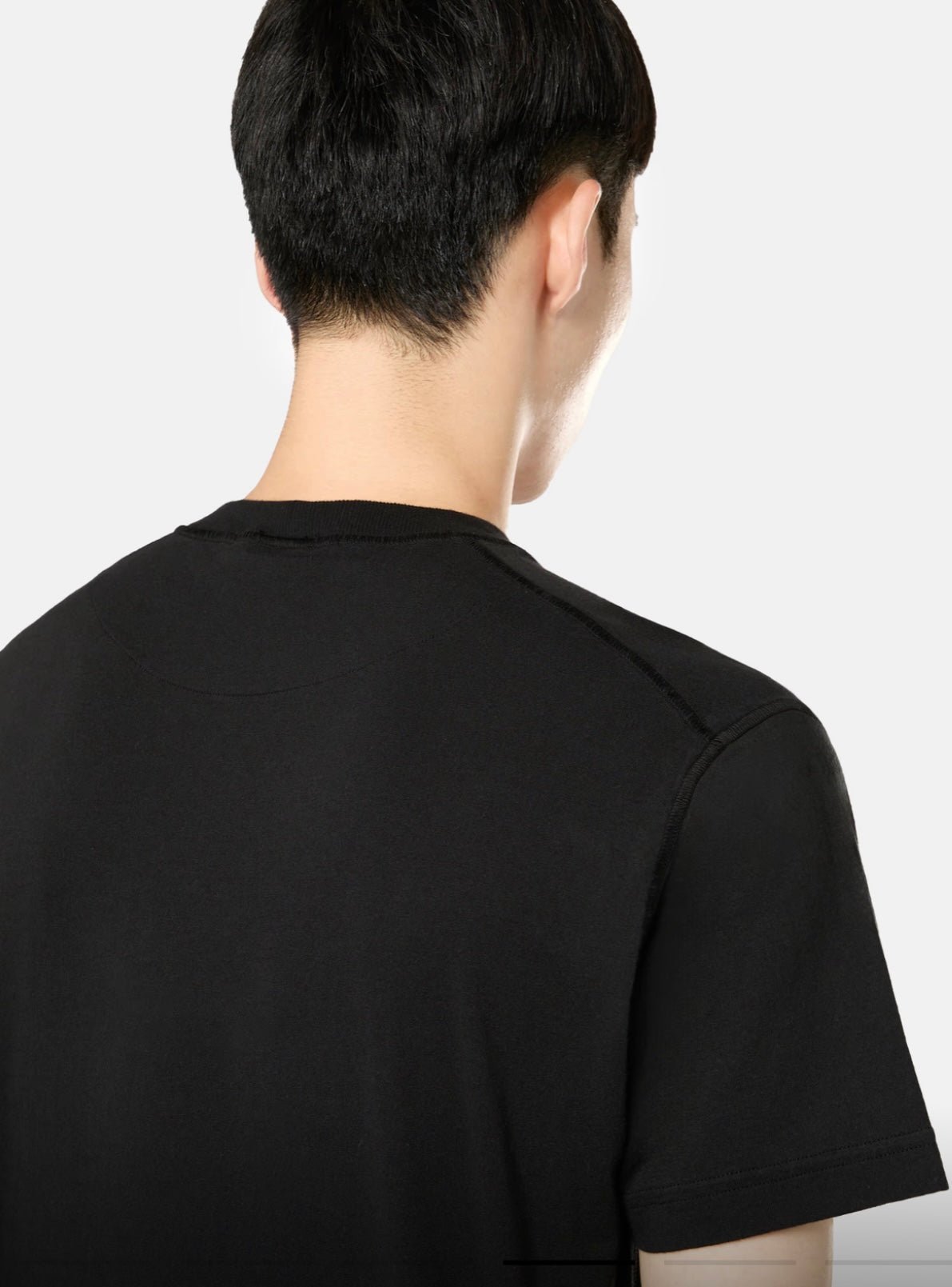 STONE ISLAND - 2100237 ORGANIC COTTON JERSEY 'FISSATO' EFFECT
