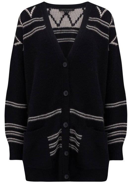 Skull Cashmere - Black & White Cardi