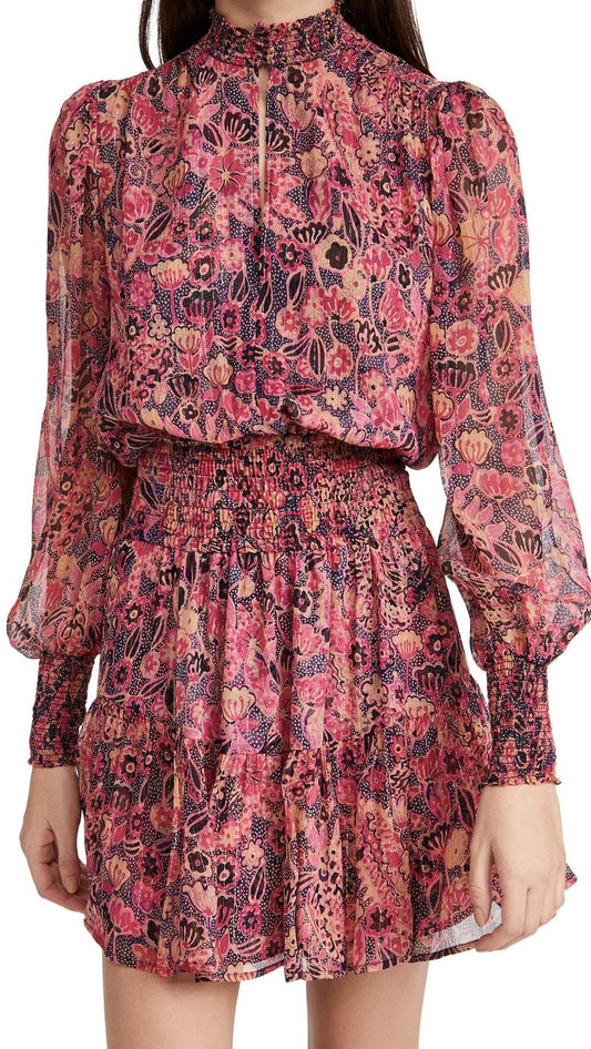 A.L.C. floral dress with gathered waist