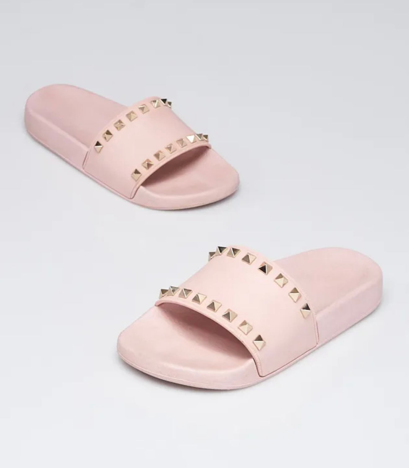 Valentino - Rubber Rockstud Spiked Pool Slides