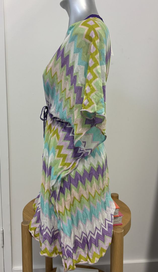 Missoni Mare Zig Zag Tshirt Dress Beach Cover Up