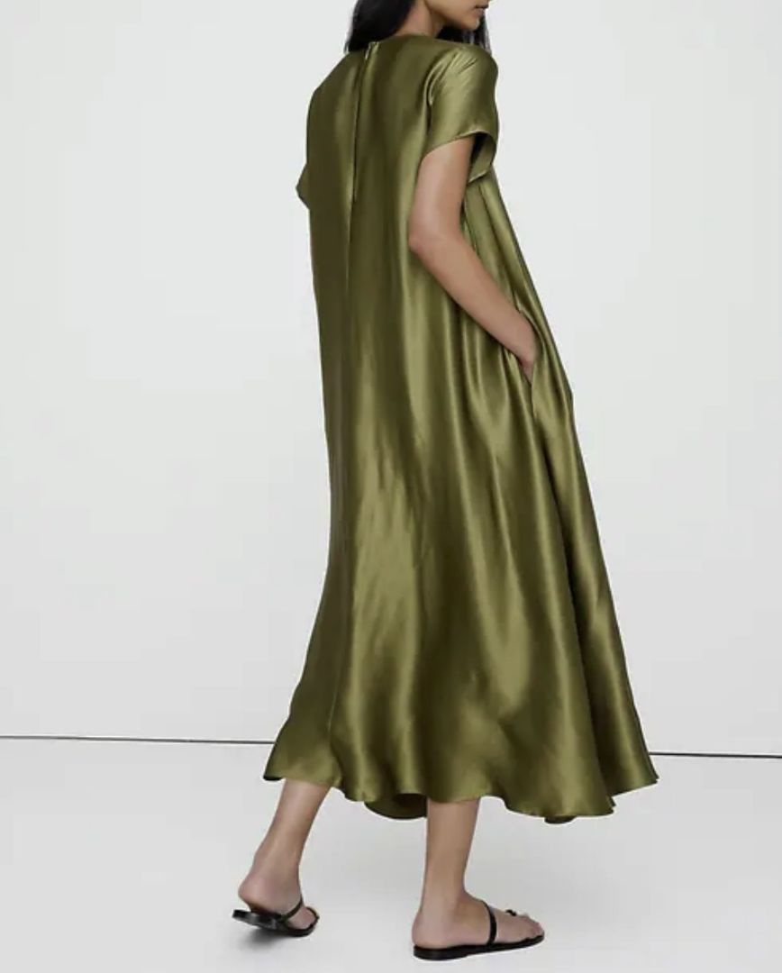BANANA REPUBLIC Satin Maxi Tshirt Dress