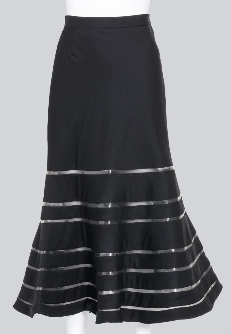 Junya Watanabe Wool Skirt with Clear Stripes