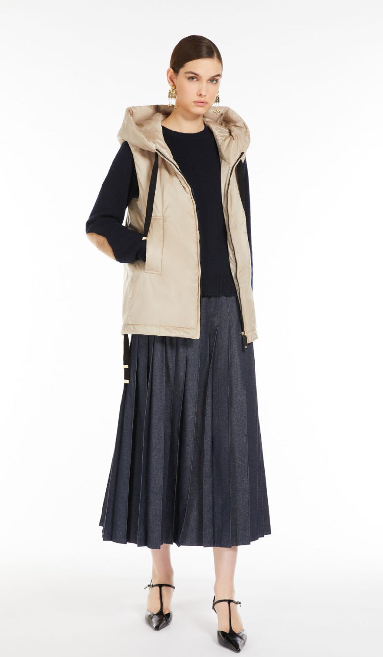 Max Mara - The Cube water repellent canvas midi gilet