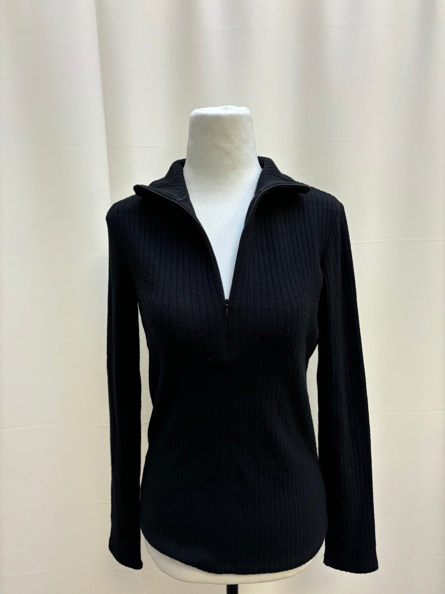 Vince Ribbed Quarter Zip Sweater