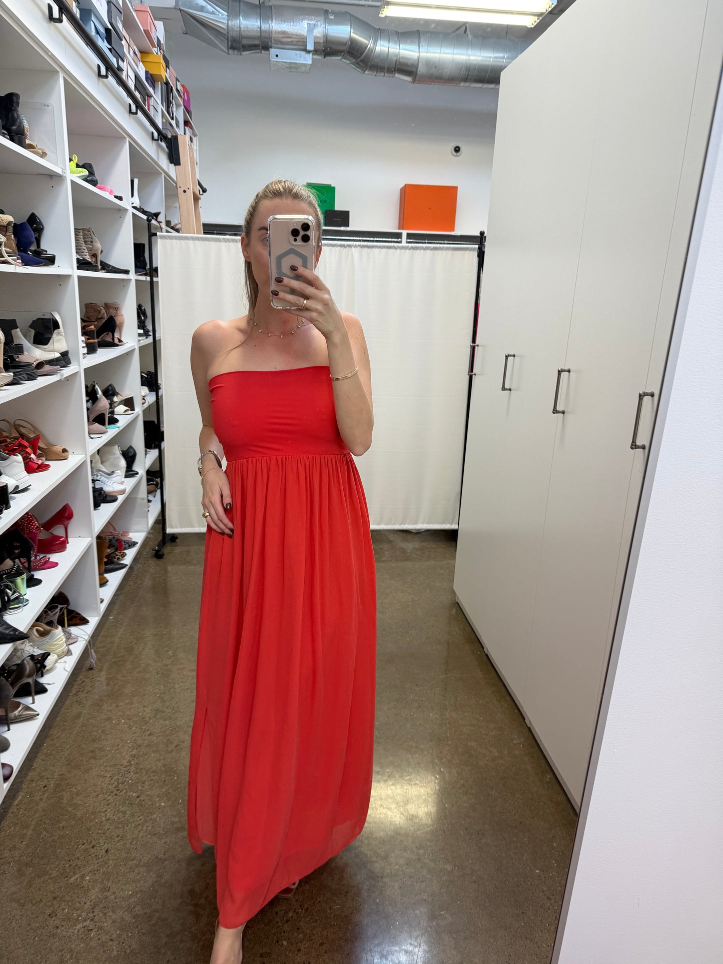 Shan - Coral Maxi Dress