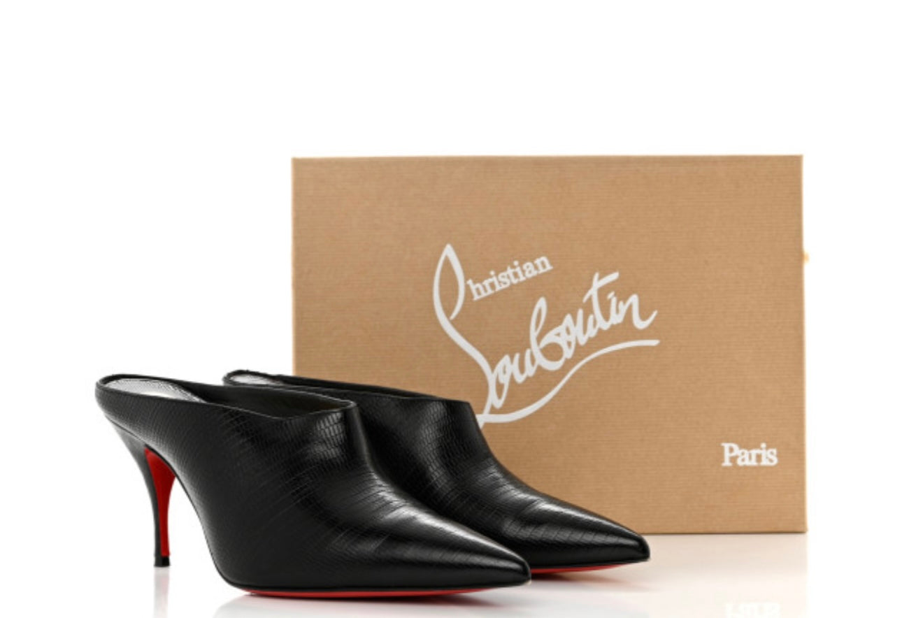 CHRISTIAN LOUBOUTIN 
Calfskin Zarli Quart 80 Mules