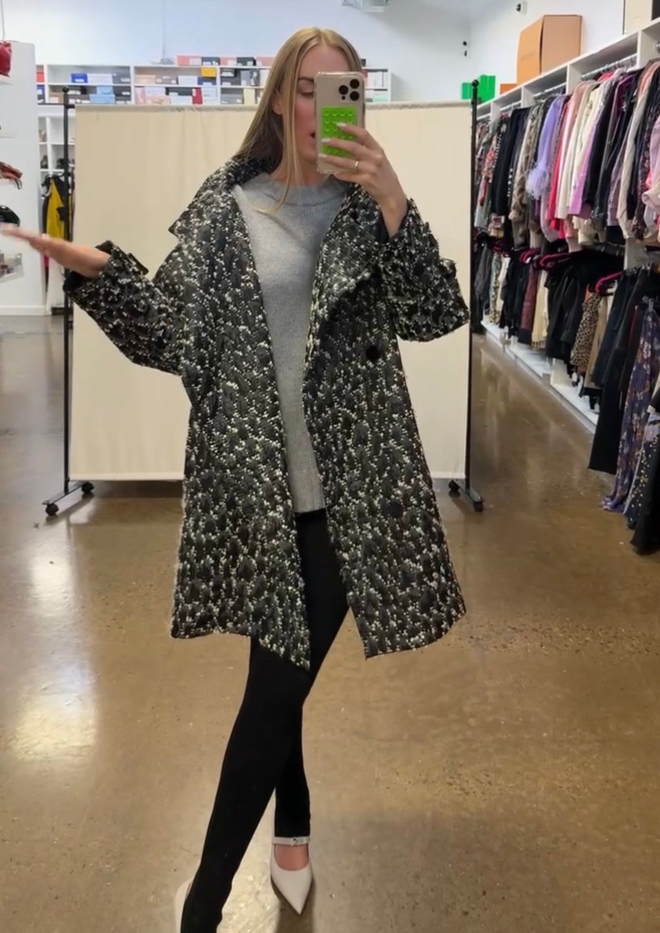 Versace - Black & White Tweed Jacket