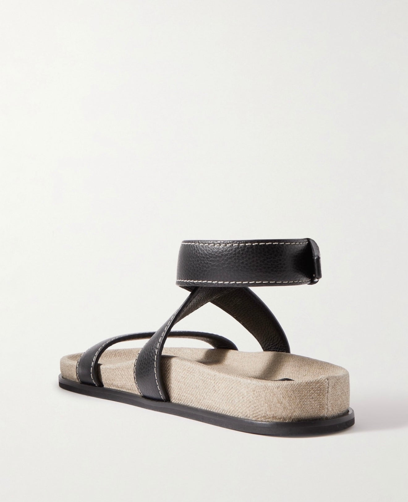 Toteme - Black Leather Sandals